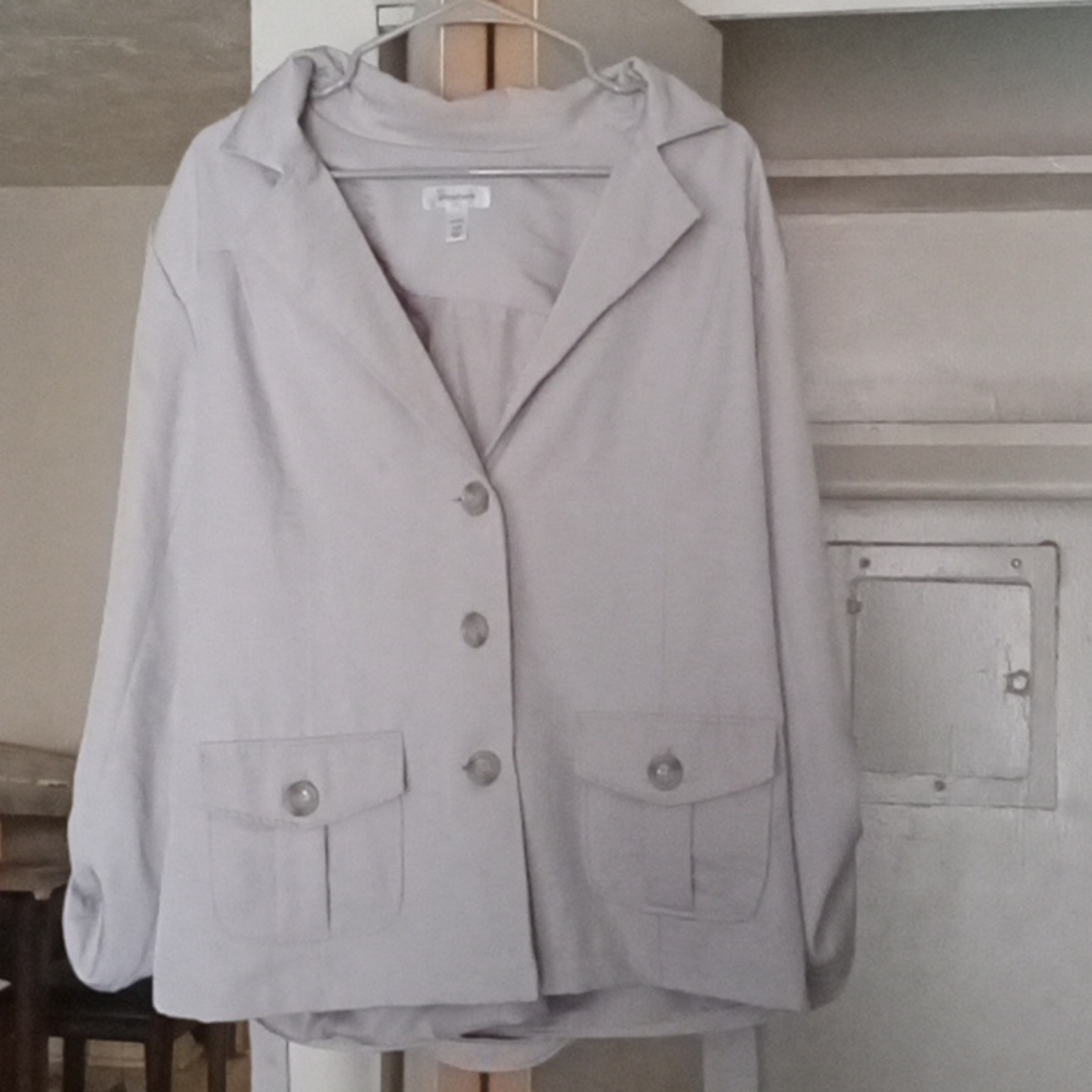 Size 18/20 Cream Colored Jacket by Dress Barn